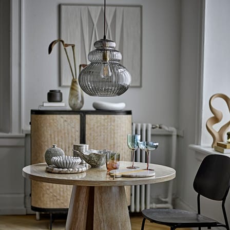 Suspension Sybia verre gris / Ø 31,5 x H 33 cm - Bloomingville
