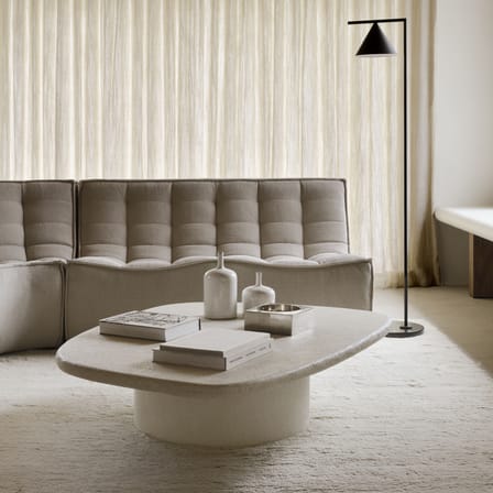 Table basse Elements / 134 x 96 x H 30 cm - Microciment - Ethnicraft