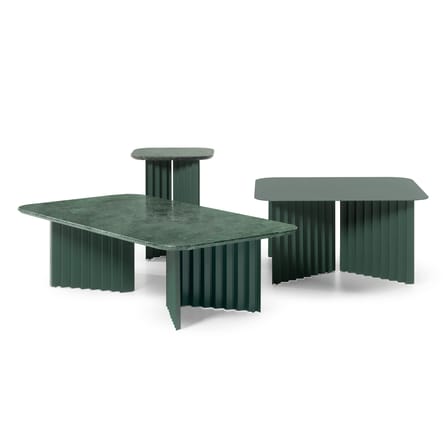 Table d'appoint Plec Small pierre vert / Marbre - 37 x 37 x H 45 cm / Seconde vie - RS BARCELONA