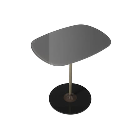 Table d'appoint Thierry verre gris / 33 x 50 x H 50 cm - Verre - Kartell