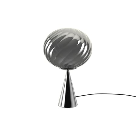 Whirl Cone Fat Table lamp plastic material silver / LED - Ø 30 cm - Tom Dixon