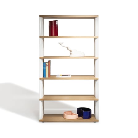 Bibliothèque Z24 métal blanc / L 100 x H 185 cm - Zanotta