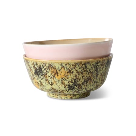Set de 2 bols 70s ceramics / Ø 19 x H 8,5 cm - HK LIVING