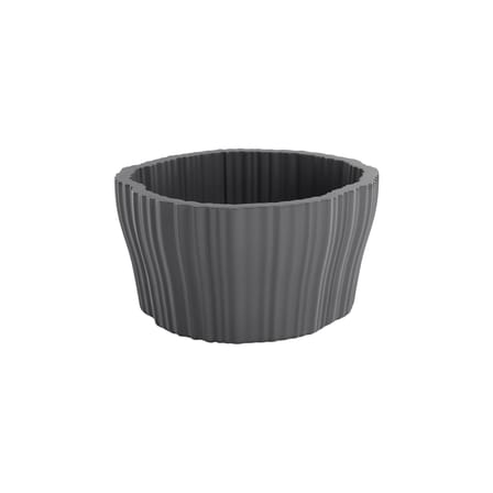 Cache-pot Corteza Large plastique gris / 64 x 70 cm x H 36 cm - Kartell