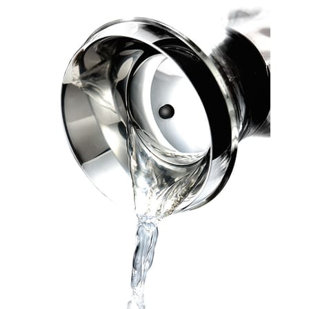 Carafe Stoppe-goutte métal verre transparent 1L / Sans fourreau - Eva Trio