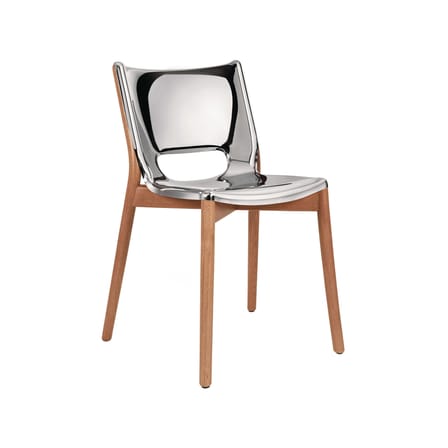 Chaise Poêle Collection métal argent / By Philippe Starck - Alessi