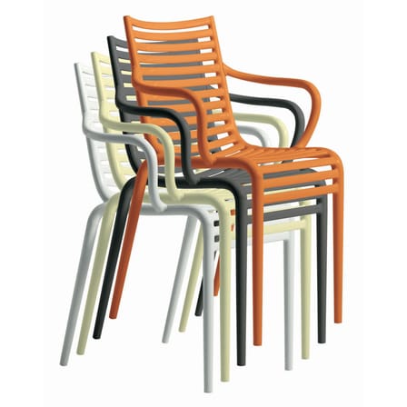Fauteuil empilable Pip-e plastique blanc / Philippe Starck, 2010 - Driade