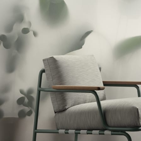Fauteuil rembourré Settle tissu gris - Muuto