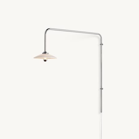 Wandleuchte mit Stromkabel Hanging Lamp n°5 metall silber / H 100 x B 90 cm - valerie objects
