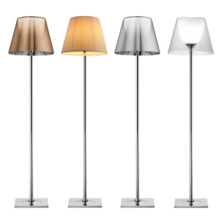 Lampadaire K Tribe F2 métal plastique transparent / H 162 cm - Flos