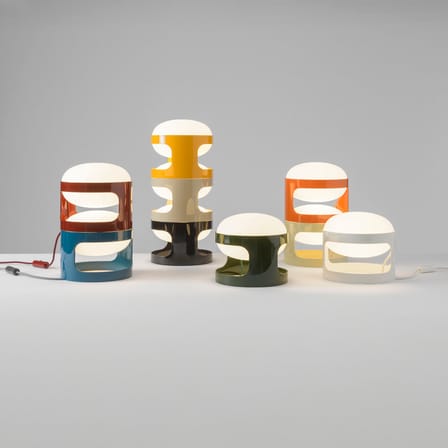 Lampe de table KD28 plastique bleu / Joe Colombo, 1967 - Recyclé - Kartell