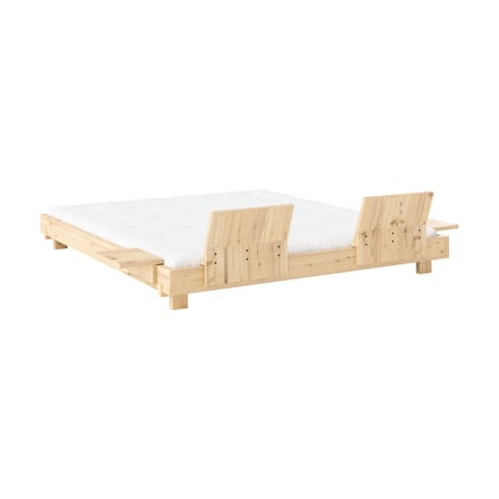 Lit double Social / Pour matelas 180 x 200 cm - Dossiers & chevets intégrés - KARUP DESIGN