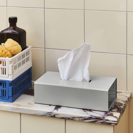 Lot de 2 paniers Colour Crate MINI plastique bleu / 17 x 13 cm - Recyclé - Hay