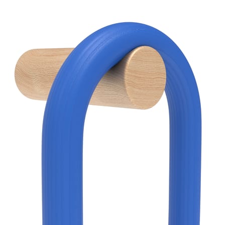 Patère Fernand Verticale bois bleu - Hartô