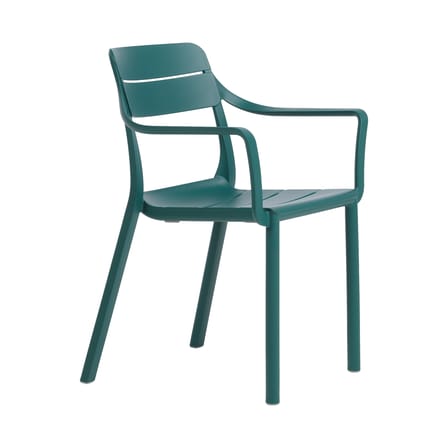 Poltrona impilabile Cassia corian blu - NARDI