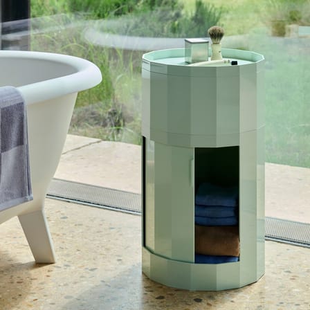 Rangement Facet High / H 66 cm - 1 porte / Avec roulettes - Hay