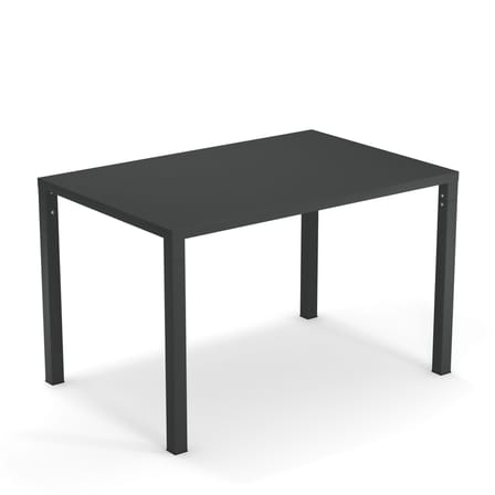 rechteckiger Tisch Nova grau metall / Metall - 120 x 80 cm - Emu
