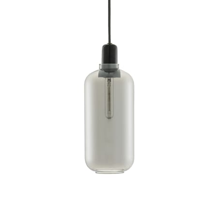 Sospensione Amp Large vetro pietra grigio nero / Ø 11 x H 26 cm - Normann Copenhagen