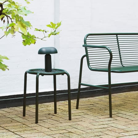 Vig Stackable stool metal green - Normann Copenhagen