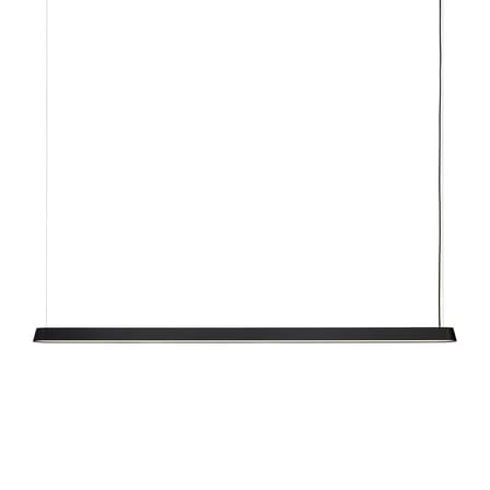 Suspension Linear LED métal noir / L 169,2 cm - Muuto