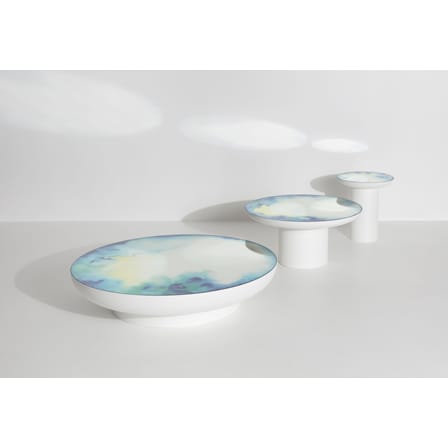 Table basse Francis Large métal / Ø 75 x H 36 cm - Miroir / Constance Guisset, 2019 - Petite Friture
