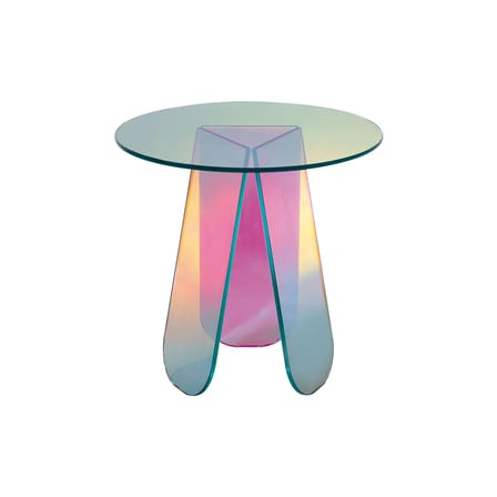Table basse Shimmer verre multicolore / Ø 52 x H 45 cm - Glas Italia