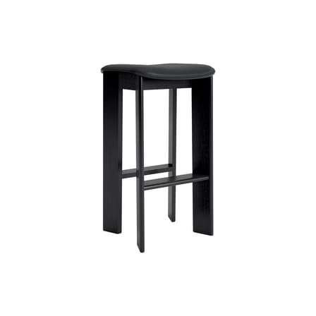 Tabouret haut Chisel 30 High / H 75 cm - Rembourrage cuir - Hay