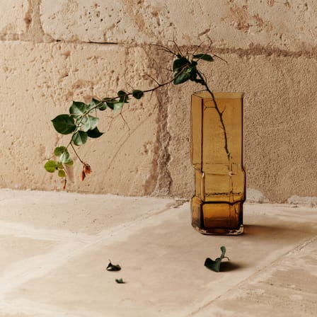 Vase Muro verre orange / H 30 cm - Recyclé - Ferm Living