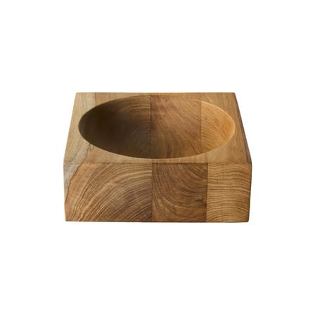 Centre de table Cube / 22 x 22 cm - Teck - HK LIVING