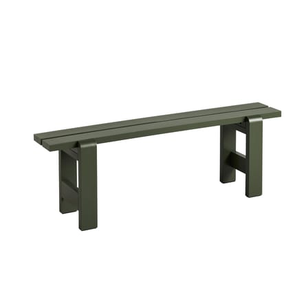 Banc Weekday bois vert / L 140 cm - Hay