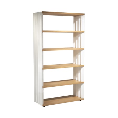 Bibliothèque Z24 métal blanc / L 100 x H 185 cm - Zanotta