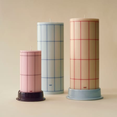 Bougie bloc Column / Ø 9 x H 25 cm - Hay
