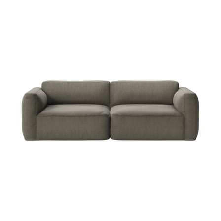 Canapé droit Develius A tissu vert / 3 places - L 220 cm - &tradition