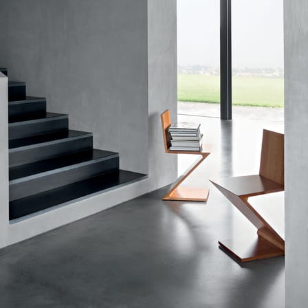 Chaise Zig Zag / Gerrit Thomas Rietveld, 1934 - CASSINA