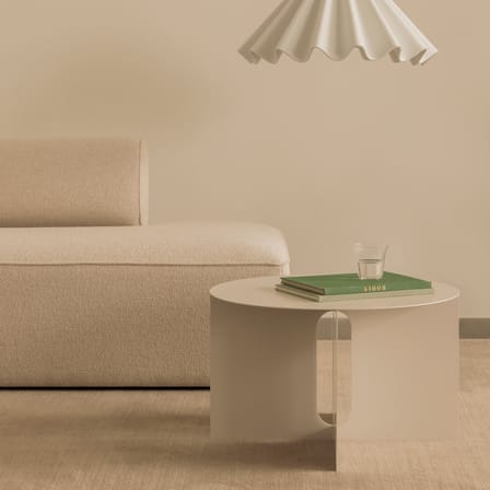 Couchtisch Androgyne metall weiß / Ø 63 x H 38 cm - Audo Copenhagen