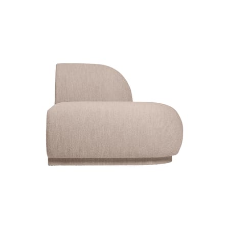 Divano modulabile Rico tessuto beige / Modulo laterale aperto a destra - Ferm Living