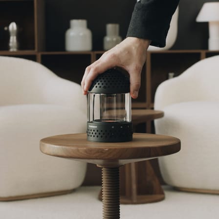 Enceinte Bluetooth portable Light Speaker verre noir / Lumineuse - Transparent Speaker