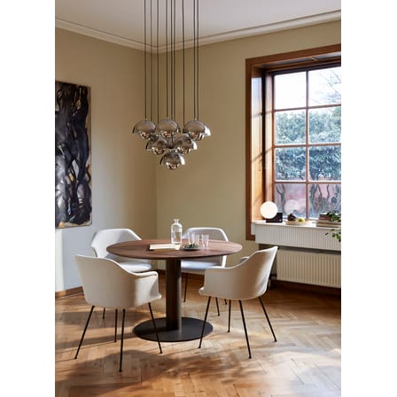 Fauteuil rembourré Rely HW35 tissu beige - &tradition