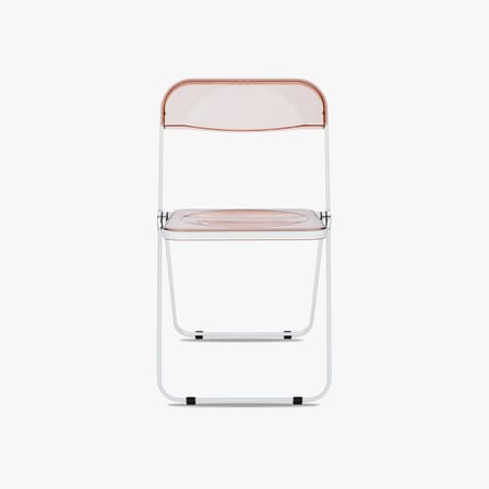 Plia Folding chair plastic material pink / Giancarlo Piretti, 1967 - ANONIMA CASTELLI