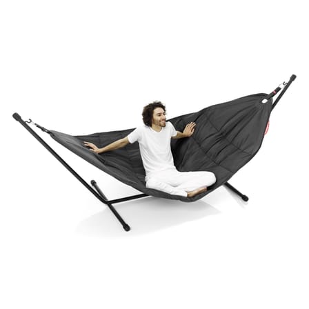 Headdemock Deluxe Hammock with stand textile red with cushion and protection case - Fatboy