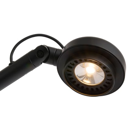 Lampe de bureau Fifty-Fifty LED métal noir / Orientable - Hay