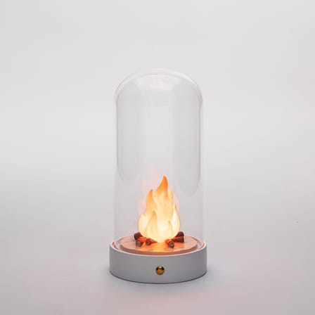 Lampe de table My Little Bonfire verre multicolore / LED - Ø 11 x H 22 cm - Seletti