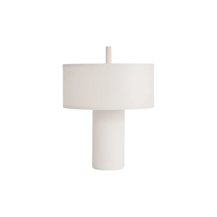 Lampe sans fil rechargeable Margin LED tissu blanc / H 32,5 cm - NEW WORKS