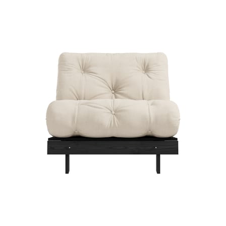 Fauteuil convertible Roots / Dormeuse & lit d'appoint - 3 positions / Structure noire - KARUP DESIGN
