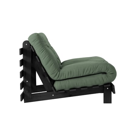 Fauteuil convertible Roots / Dormeuse & lit d'appoint - 3 positions / Structure noire - KARUP DESIGN