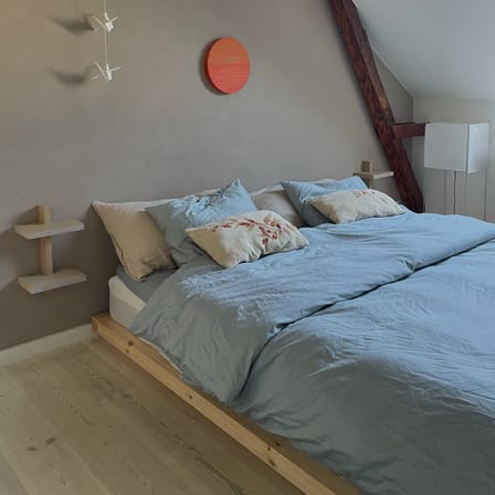 Lit double Dock / Pour matelas 160 x 200 cm - KARUP DESIGN