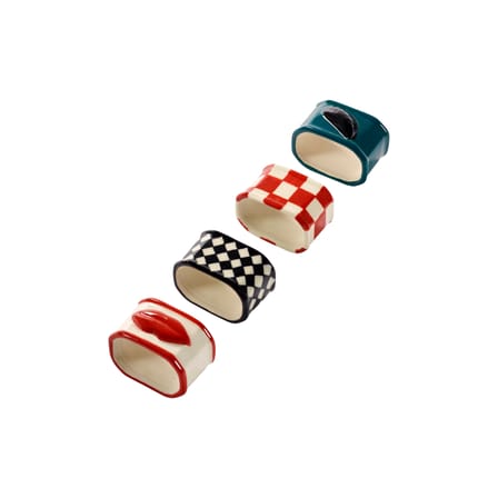 Set de 4 ronds de serviette - Serax