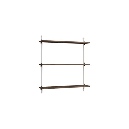 Wall Shelving – ws.85.1 Shelf wood brown / W 85 x H 85 cm x D 17.5 cm - MOEBE