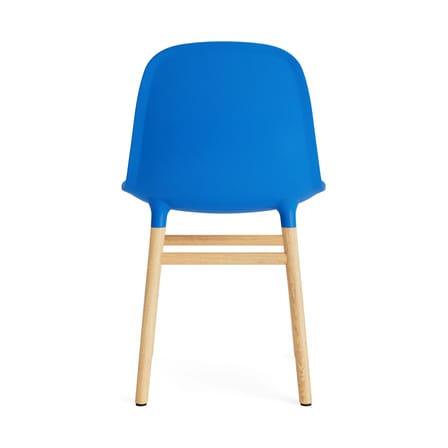 Stuhl Form plastikmaterial blau / Beine aus Eiche - Normann Copenhagen