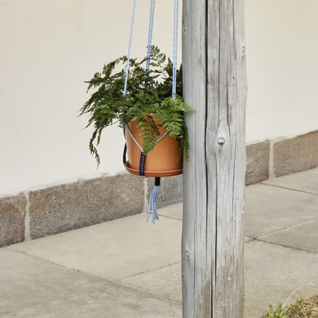 Support pour pot de fleurs Phanta tissu bleu / Polyester recyclé - Hay